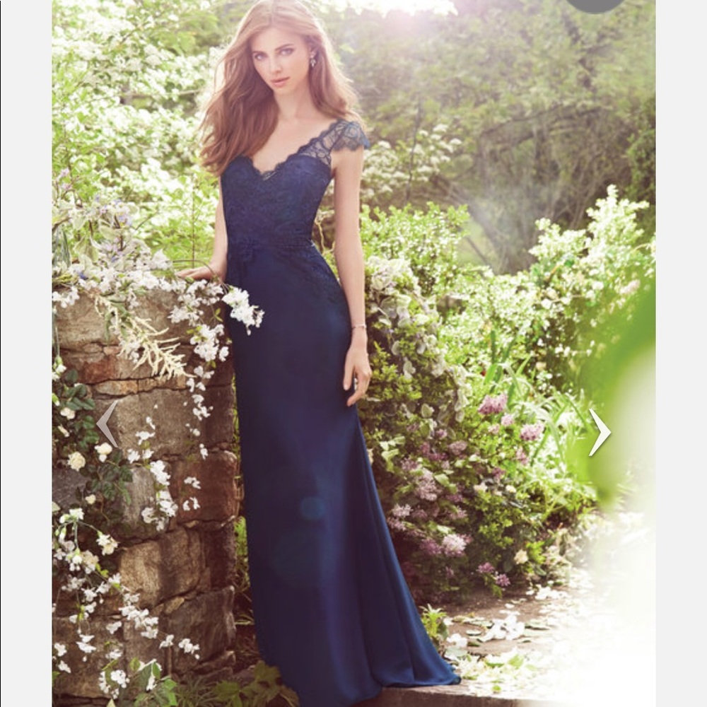 Hayley Paige Dress in PLUM